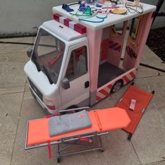 Our Generation Ambulance Playset with Stretcher & Medical Accessories