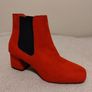 Red Suede Ankle Boots, new Image 6