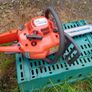 husqvarna 240 chainsaw, new bar chain Image 10