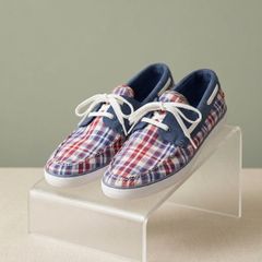 Lacoste Sport Plaid Loafers / Boat Shoes