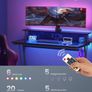 Gaming Desk with LED Lighting  60 x 120 x 76 cm Image 2