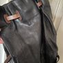 Genuine leather black and dark brown shoulder bag by Karen Millen Image 9