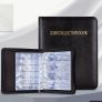1pc Zipper Faux Leather Case 360 Large Capacity Coin Collection Book Size Grid Mixed Coin Stamp Collection Book Badge Sticker High-end Protective Cover Hot Stamping Storage Book Image 4