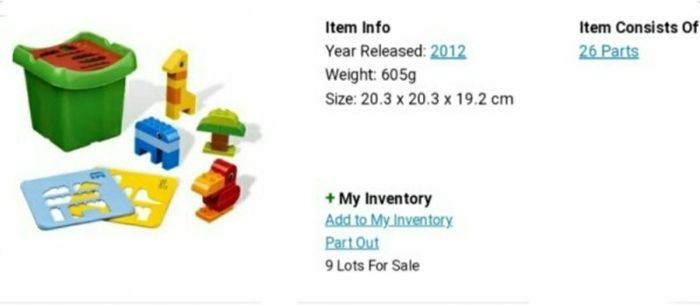 Lego Duplo 6784 ; Creative sorter (DC) (2)