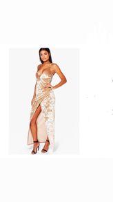 Champagne evening dress