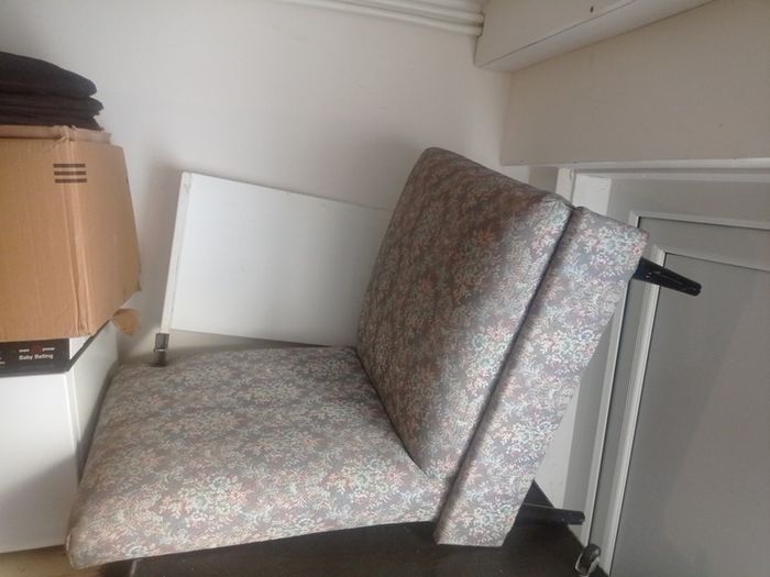 Lounge armchair and padded chair
