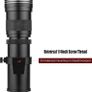 420-800mm F/ 8.3 Manual Telephoto Zoom Lens For Canon Eos Rebel Sl2 Sl1 T3 T3i T4i T5 T5i T6 T6i T6s T7 T7i 4000d 6d 7d 60d 70d 77d 80d 5d Ii/iii/iv 550d 650d Image 3