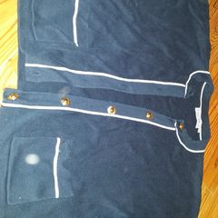Navy And White Cardigan