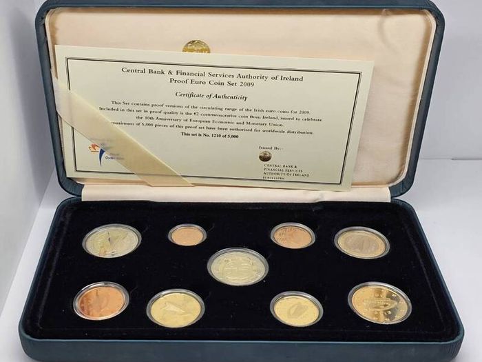 Ireland 2009 Proof Coin Set in Original Holder with COA