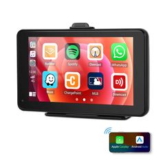 Universal 7'' Car Radio Multimedia Video Player Wireless Carplay And Wireless Android Auto Touch Screen