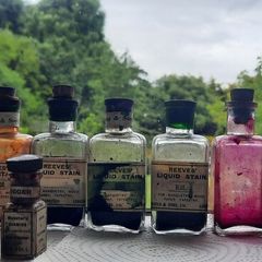Reeves & Sons Ltd Vintage Bottles, Liquid Stain & Dye Powder