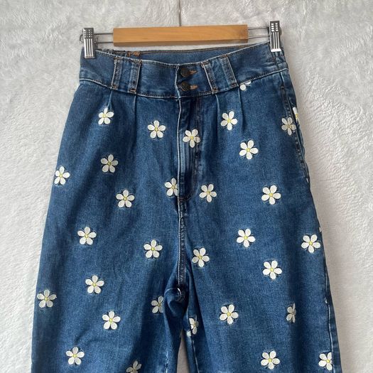 Lucy And Yak Daisy Print Jeans Sz 26W S
