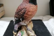 KK Japan Waxwing porcelain bird figurine
