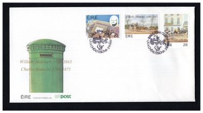 1986 Ireland Bicentenary of the Birth of Mulready & Charles Bianconi Commemorative Stamps An Post First Day Cover (FDC)
