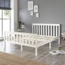 Atlantic Solid Wood Shaker Bed Bed Frame, White With White Wood Highlights, Double (135 x 190 cm) Image 2