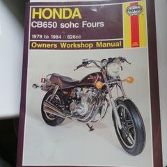 Haynes manual Honda CB650 soch fours