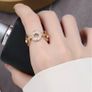 gold tone ring Image 2
