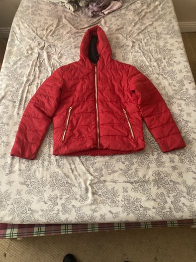 Jack & Jones Red Puffer Jacket