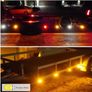4pcs of Truck LED Side Lights in Red, Yellow, And White; Auxiliary Light Strips; Flashing Image 6