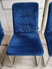 Beautiful Blue Kitchen Chairs x 4