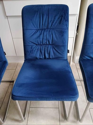 Beautiful Blue Kitchen Chairs x 4