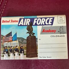 Vintage US Air Force Academy Souvenir Post Card