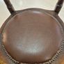Small Antique beechwood walnut stained  small bistro chair circa 1910 Image 8