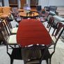 mahogany extensible tables+ 6 chairs Image 2