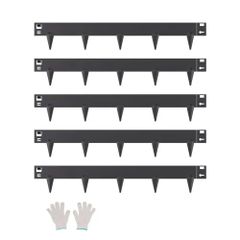 Steel Landscape Edging 5 Packs 39 x 3in Rust-Resistant Pathway Divider