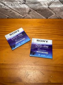 NEW Sony DVD-RW 60min 2.8GB Camcorder Mini Discs x2