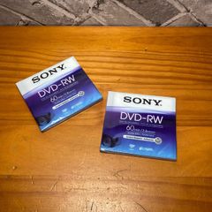 NEW Sony DVD-RW 60min 2.8GB Camcorder Mini Discs x2
