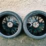 R20 5x120 BMW Style 813M staggered alloy wheels with tyres and tpms Image 6