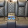 twin home cinema Black electric recliner two months old.  Upgrading to a three seaterPerfect condition perfect condition Image 3
