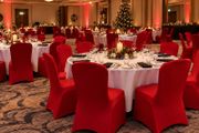 100 red Spandex chair covers (approx)