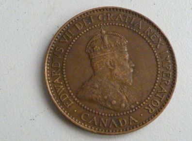 Canada 1 cent 1908