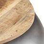 Coffee Table Grey 68x68x30 cm Solid Mango Wood Image 4