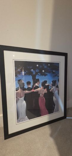 Jack Vetriano framed and mounted print- " The Waltzers"