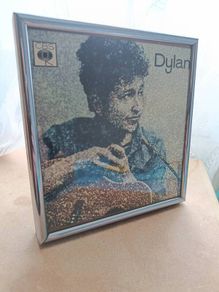 Rare Vintage Bob Dylan Original CBS Promotional Record Store Display Poster in Nielsen Frame