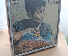 Rare Vintage Bob Dylan Original CBS Promotional Record Store Display Poster in Nielsen Frame