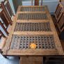 Mexican solid pine table and 8 chairs Image 2