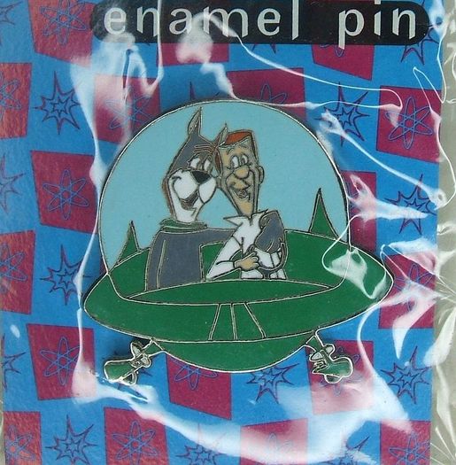 THE JETSONS (Cartoon Network) - charity pin badge, unopened and in original packaging (c.1994)