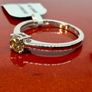 Diamond Rhapsody 950 Platinum SGL Certified Natural Champagne Diamond Solitaire Ring Image 9