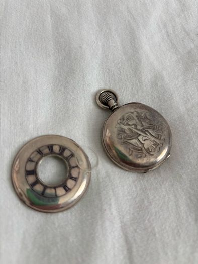 Antique Silver Half Hunter pocket watch