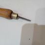vintage tool Awl with brass collar Image 2