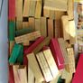 Vintage box of wooden blocks to make buildings Image 4
