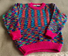Handknit Girls sweater