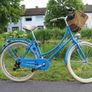 Blue Ladies Bike 26 inch City Bike Shimano 6 Speed  Basket and Lights Image 2