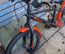 20" Hybrid Bike 500 Black/orange