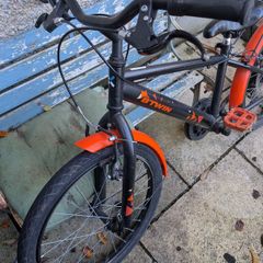 20" Hybrid Bike 500 Black/orange