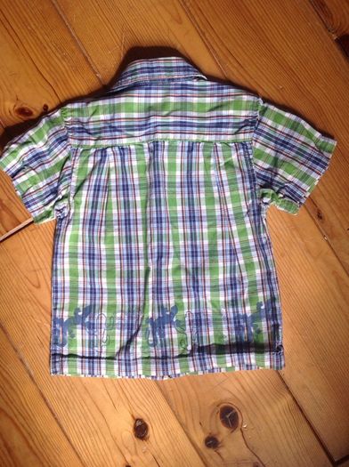 Gorgeous Blue & Green Checked Shirt Age 1.5-2